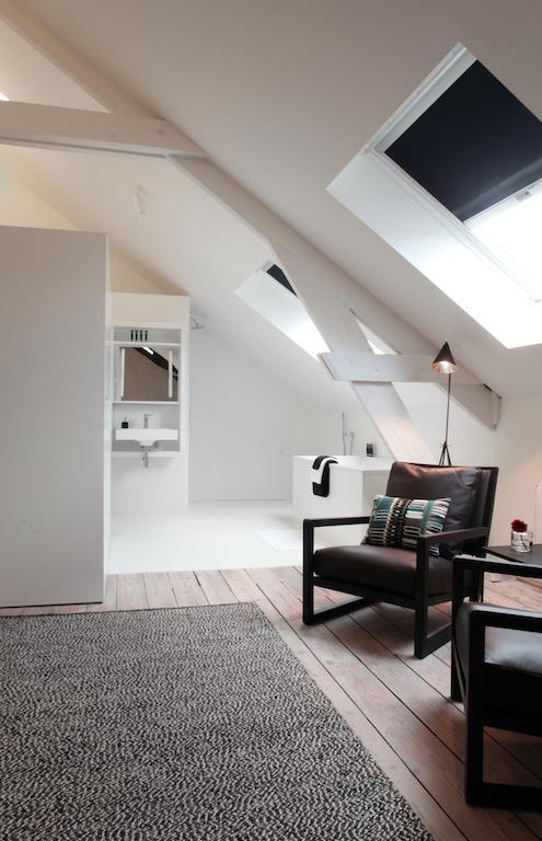 Maison Nationale City Flats & Suites Antwerpen Rom bilde A modern attic apartment
